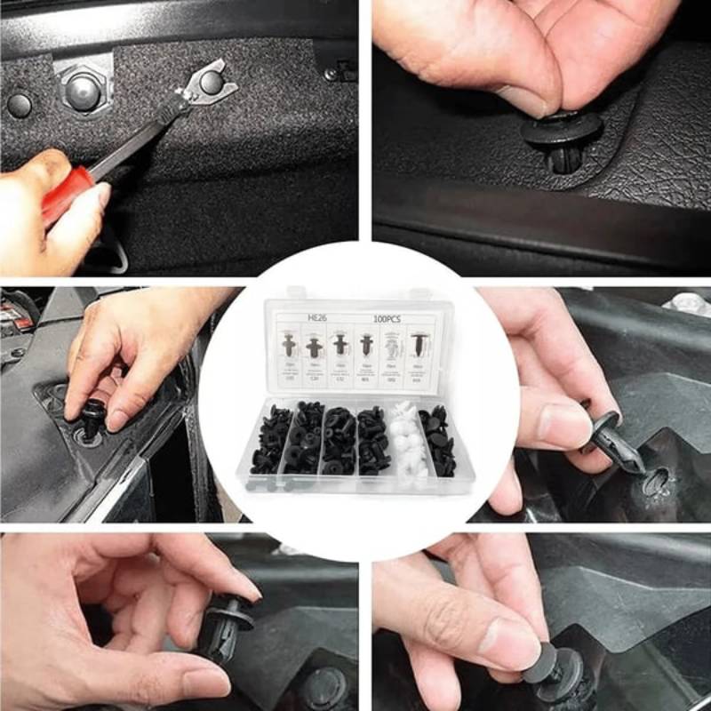 Set Pričvrsnih Elemenata Za Auto (100 Komada)