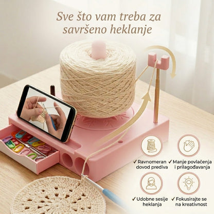 Organizator Za Klupko Vune Sa Držačem Za Telefon