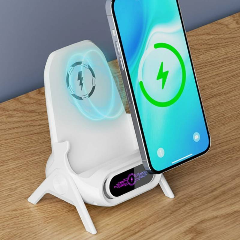 Mini Bežični Punjač Sa Držačem Za Telefon