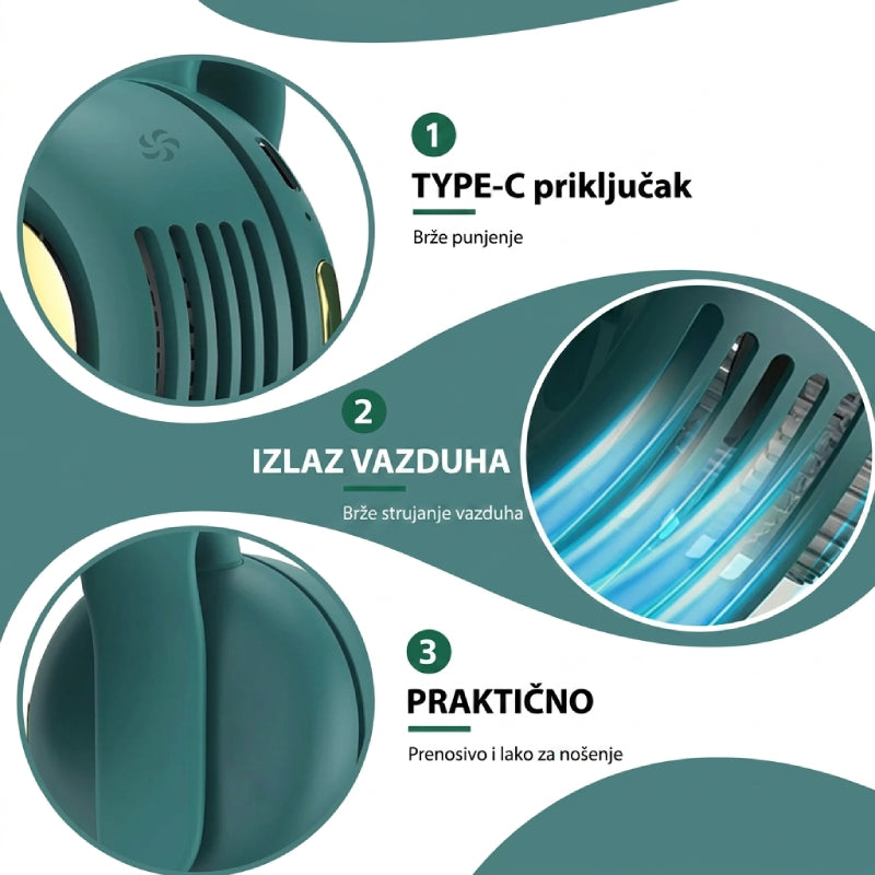 Prenosni Mini Ventilator
