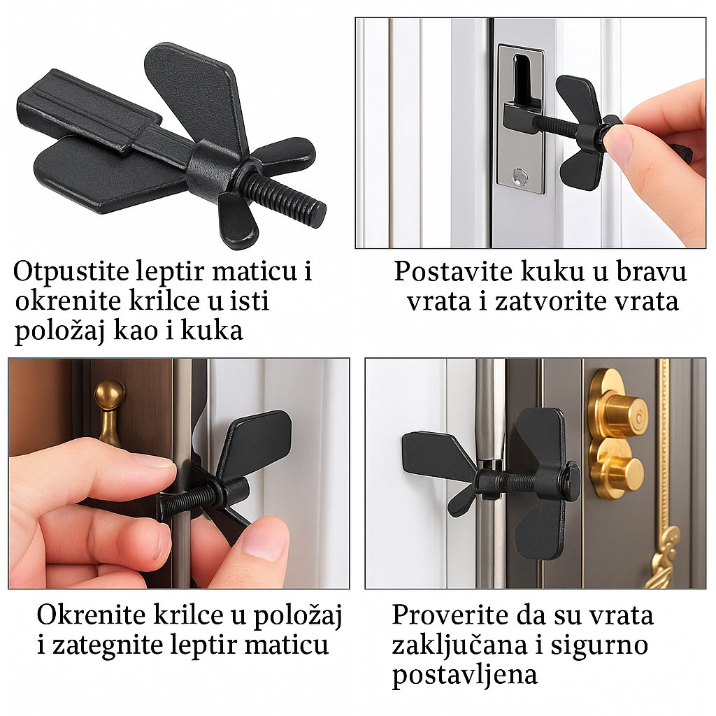 Prenosna Bezbednosna Brava Za Vrata